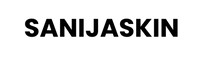 Black SanijaSkin logo