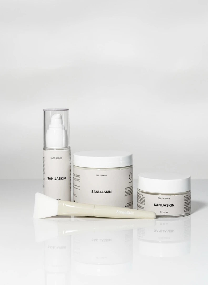 Sejas ādas kopšanas komplekts ar otu